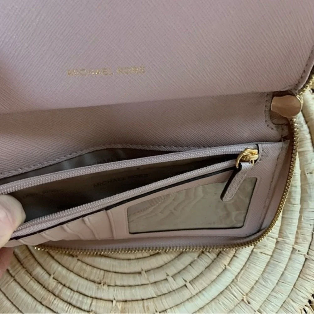 MICHAEL KORS Jet Set Travel Large Flat Multifunctional Phone Case Leather Wallet